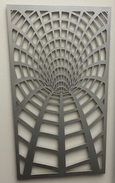 A Portal to Another Dimension Laser Cutting Project - Create this mesmerising artwork featuring a stunning 3D tunnel effect. Perfect for modern and contemporary spaces, this design is intriguing and stylish. Great for those new to laser cutting a captivating and conversation-starting piece for your wall.