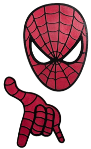 Easy Laser Cutting Projects. Add a superhero touch to your space with this dynamic artwork featuring Spider-Man's iconic mask and web-shooting hand gesture. This vibrant piece captures the essence of the beloved character. Perfect for the bedroom walls of children, it brings action and excitement to their lives.