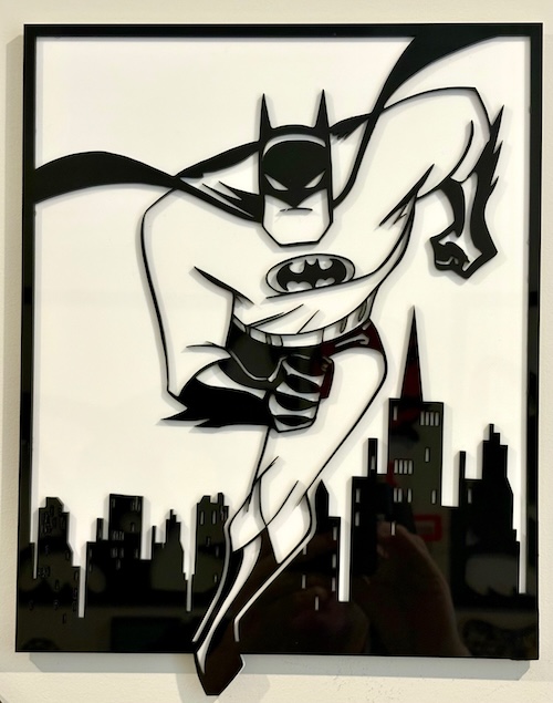 Cape Crusader Laser Cutting Project - Bring Gotham’s hero to life with this dynamic laser-cut Batman artwork. Featuring a bold silhouette of the caped crusader rushing through a city skyline, this project is perfect for superhero fans and craft enthusiasts alike. The piece stands out as a unique decoration or thoughtful gift. Download the design files, follow the suggestions, and let your laser cutter create this heroic masterpiece. Perfect for home or office spaces!